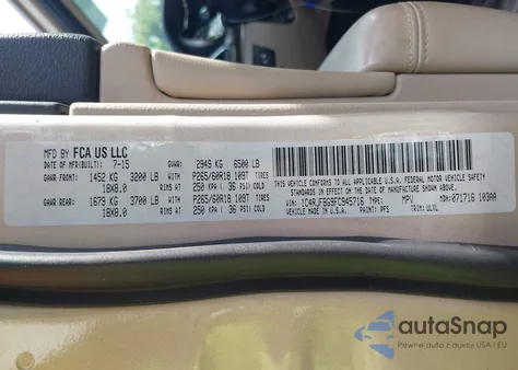 2015 Jeep Grand Cherokee Limited z USA, uszkodzony, nr VIN 1C4RJFBG9FC945716